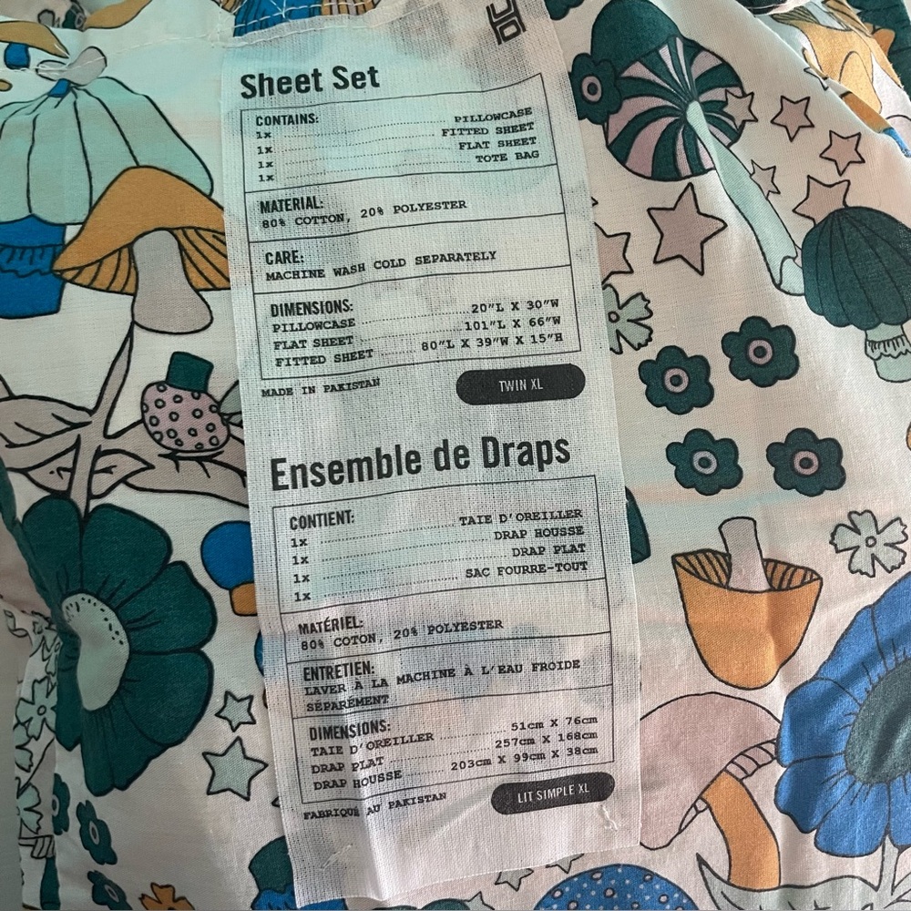 NWT URBAN OUTFITTERS HOME TWIN XL SHEET SET - Picture 4 of 6
